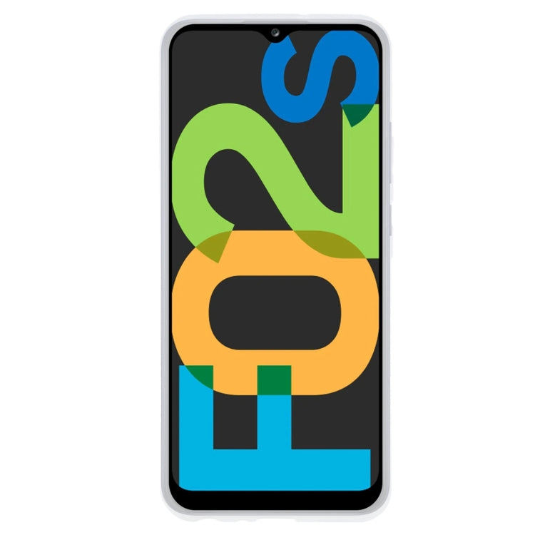 TPU Phone Case For Samsung Galaxy F02s(Transparent White)