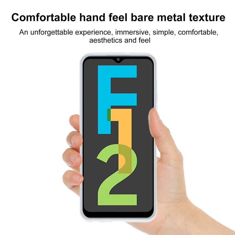 TPU Phone Case For Samsung Galaxy F12(Transparent White)