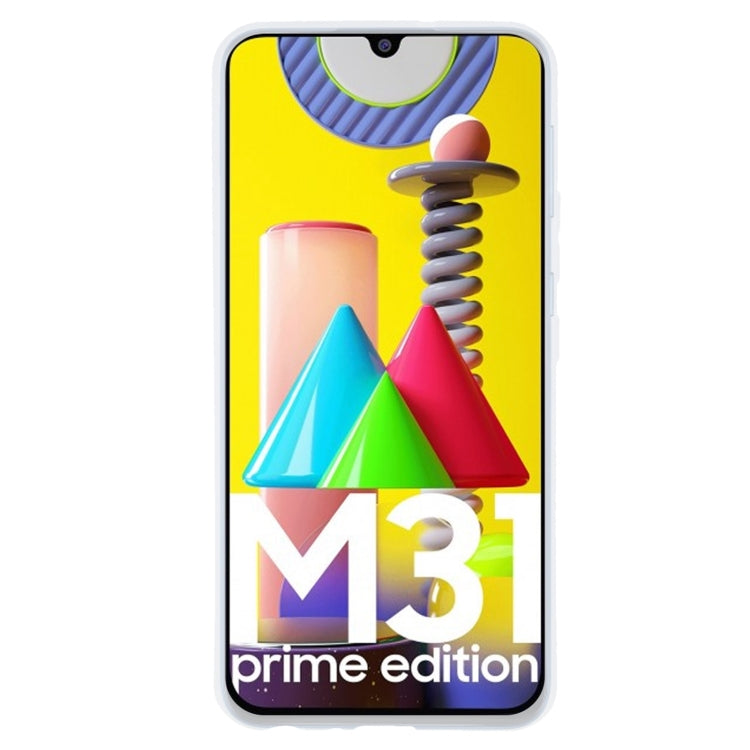 TPU Phone Case For Samsung Galaxy M31 Prime(Transparent White)