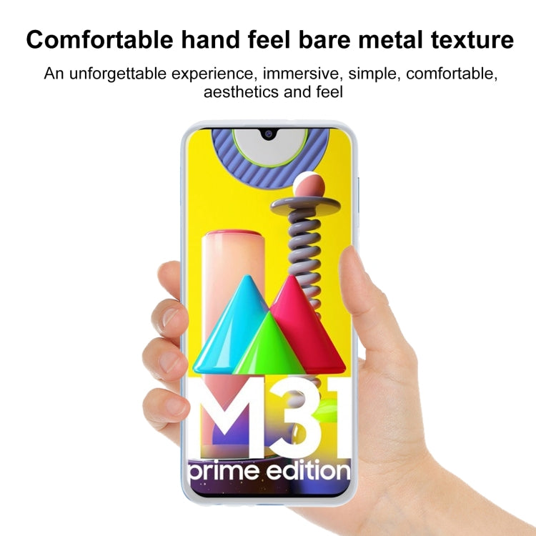 TPU Phone Case For Samsung Galaxy M31 Prime(Transparent White)