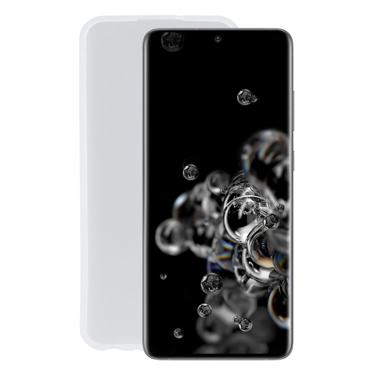 TPU Phone Case For Samsung Galaxy S20 Ultra 5G(Transparent White)