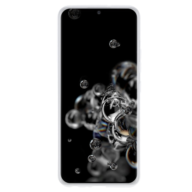 TPU Phone Case For Samsung Galaxy S20 Ultra 5G(Transparent White)