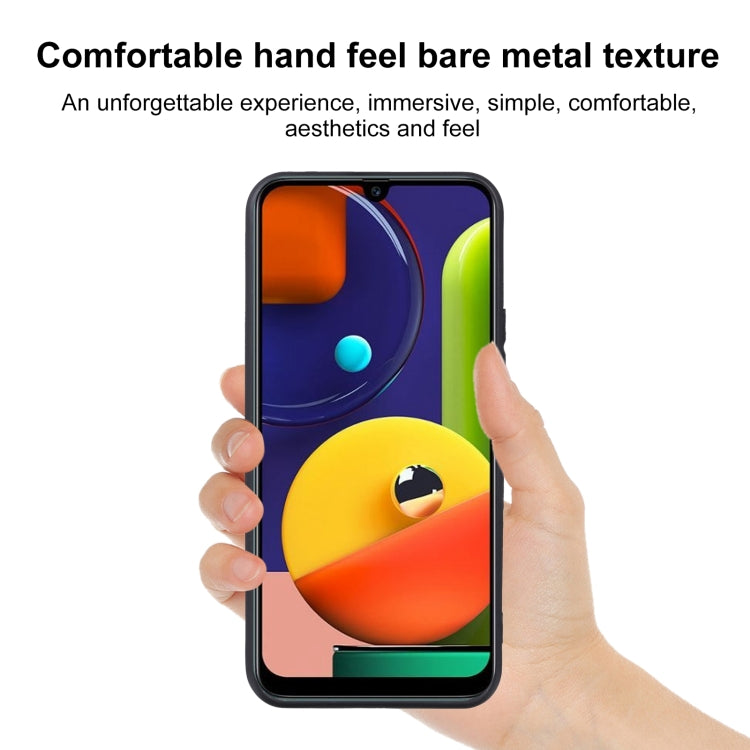 TPU Phone Case For Samsung Galaxy A50s(Black)