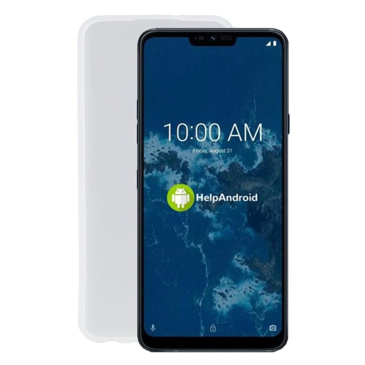 TPU Phone Case For LG G7 One(Transparent White)