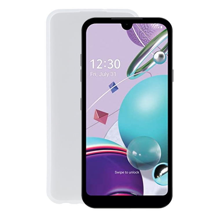 TPU Phone Case For LG K31(Transparent White)