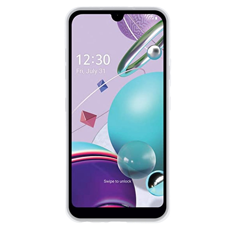 TPU Phone Case For LG K31(Transparent White)