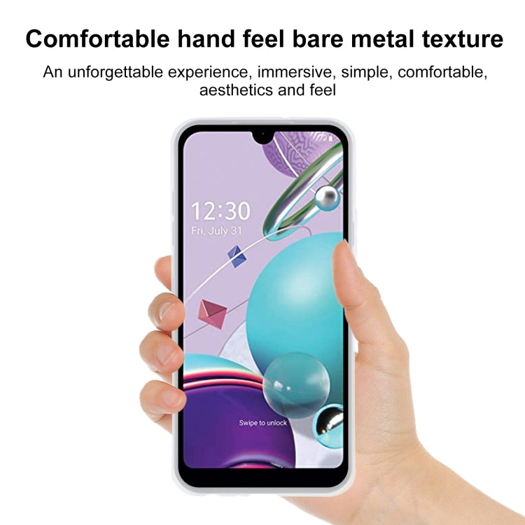 TPU Phone Case For LG K31(Transparent White)