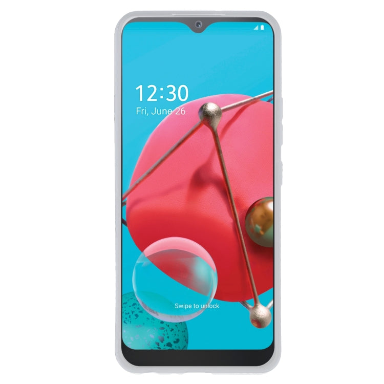 TPU Phone Case For LG K51(Transparent White)
