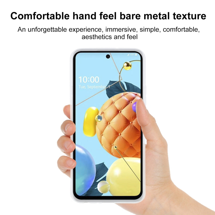TPU Phone Case For LG K62(Transparent White)