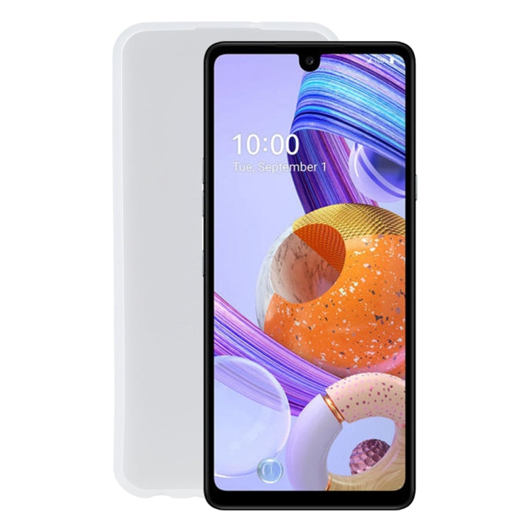 TPU Phone Case For LG K71(Transparent White)