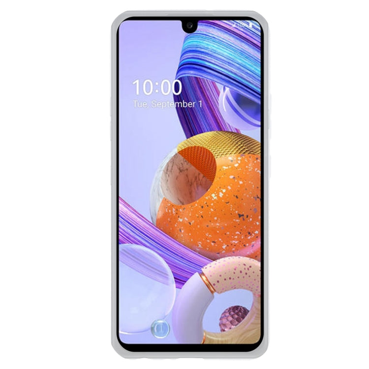 TPU Phone Case For LG K71(Transparent White)