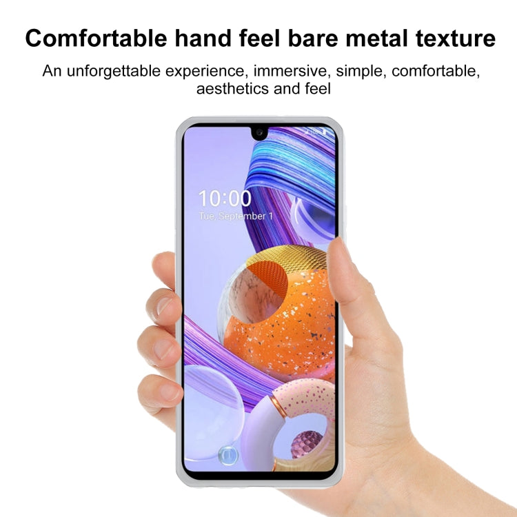 TPU Phone Case For LG K71(Transparent White)