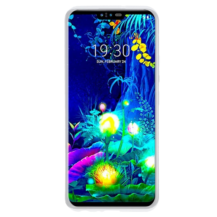 TPU Phone Case For LG V50S ThinQ 5G(Transparent White)