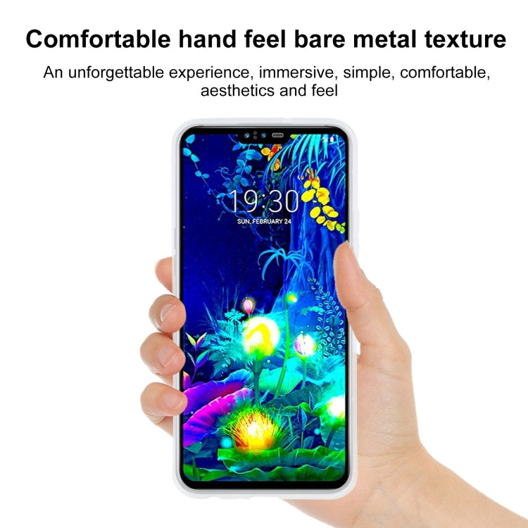 TPU Phone Case For LG V50S ThinQ 5G(Transparent White)