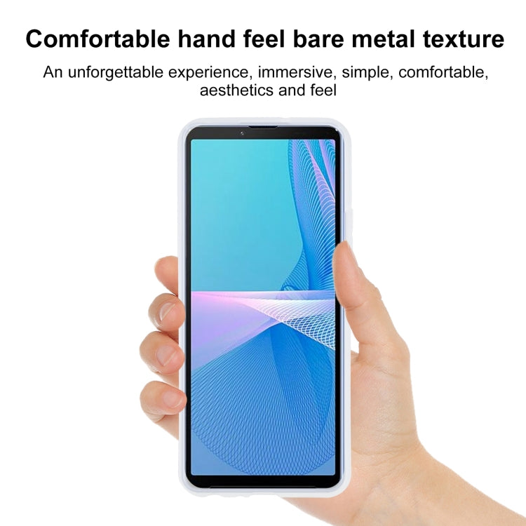 TPU Phone Case For Sony Xperia 10 III Lite(Transparent White)
