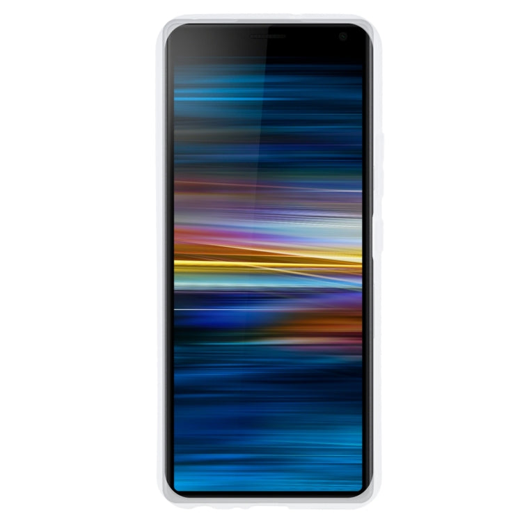 TPU Phone Case For Sony Xperia 10 Plus(Transparent White)