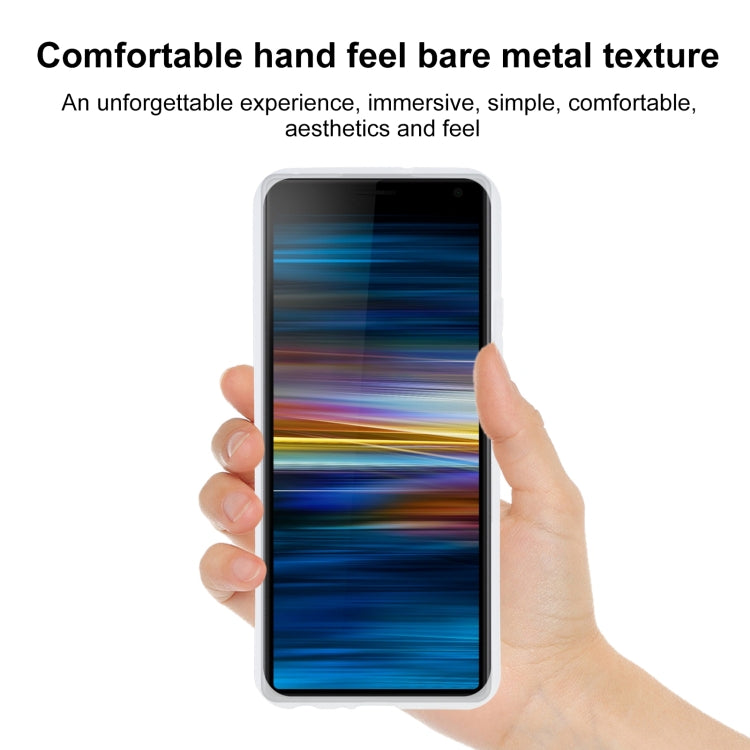 TPU Phone Case For Sony Xperia 10 Plus(Transparent White)