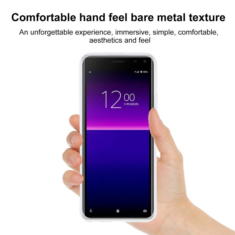 TPU Phone Case For Sony Xperia 8(Transparent White)