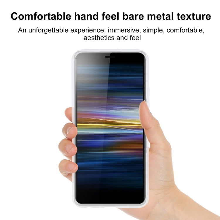TPU Phone Case For Sony Xperia L3(Transparent White)