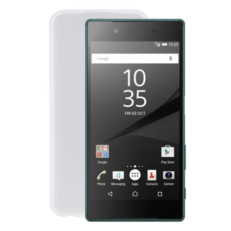 TPU Phone Case For Sony Xperia XZ5(Transparent White)