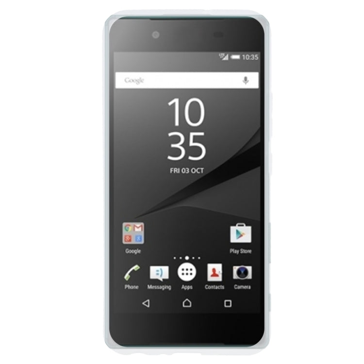 TPU Phone Case For Sony Xperia XZ5(Transparent White)