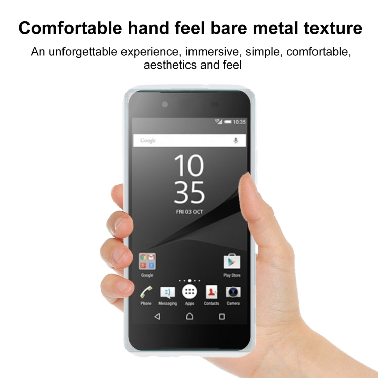 TPU Phone Case For Sony Xperia XZ5(Transparent White)
