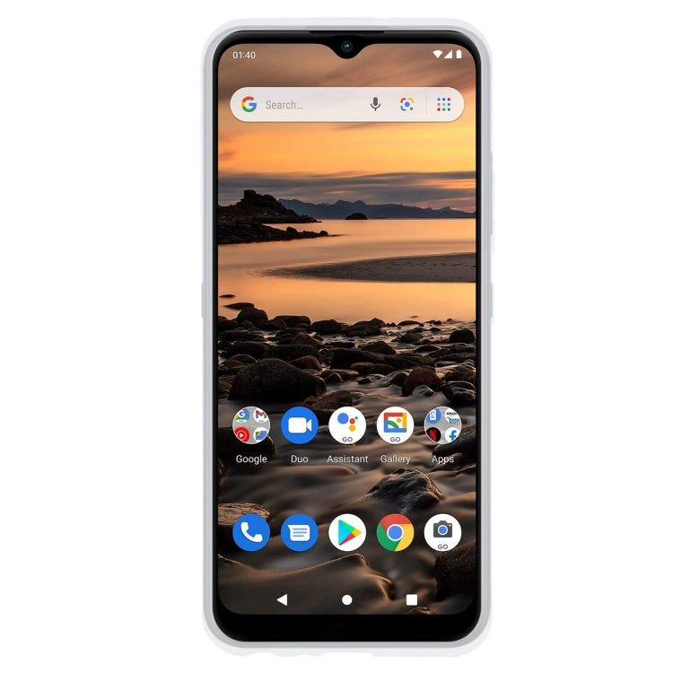 TPU Phone Case For Nokia 1.4(Transparent White)
