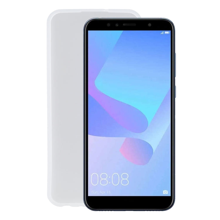 TPU Phone Case For Huawei Y6 Prime 2018(Transparent White)
