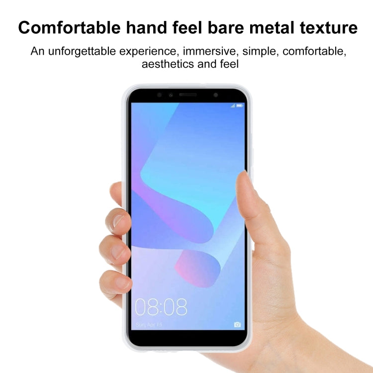 TPU Phone Case For Huawei Y6 Prime 2018(Transparent White)