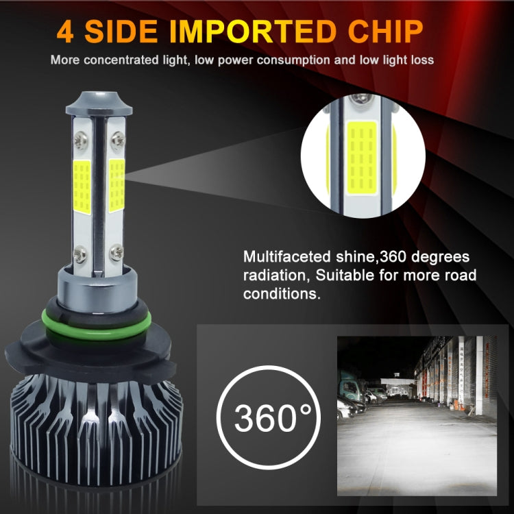 1 Pair V7 9006 DC9-36V / 22W / 2200LM / 6000K IP68 Car LED COB Lamp Beads Headlight(White Light)