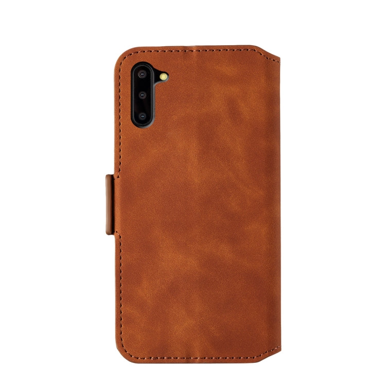 For Galaxy Note10 Retro Frosted Oil Side Horizontal Flip Case with Holder & Card Slots