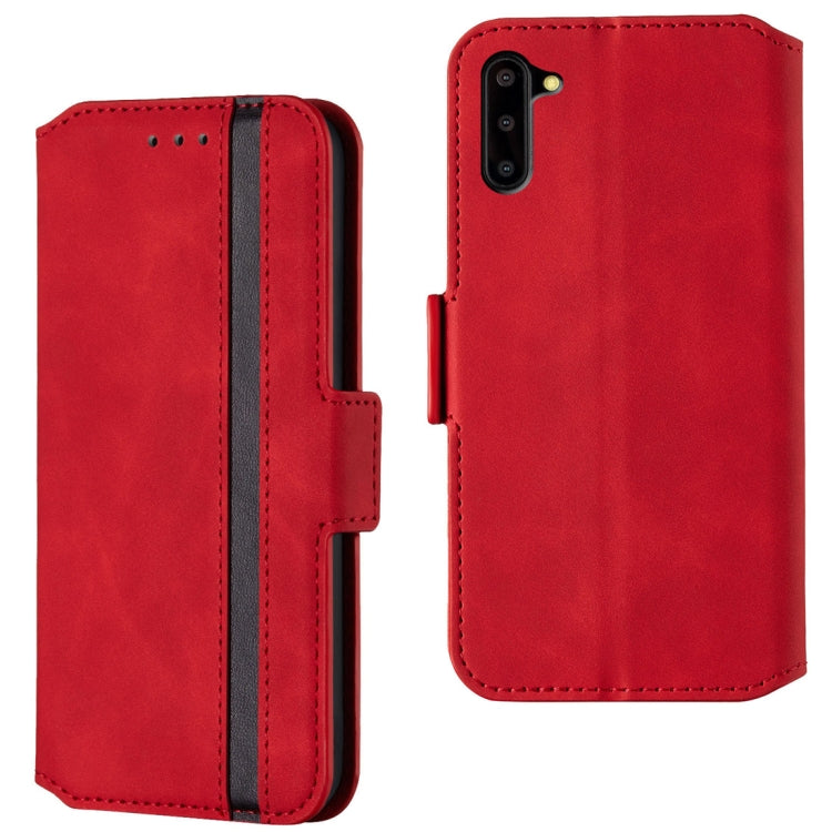 For Galaxy Note10 Retro Frosted Oil Side Horizontal Flip Case with Holder & Card Slots
