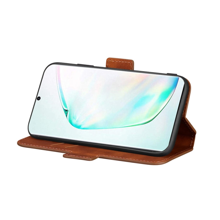 For Galaxy Note10+ Retro Frosted Oil Side Horizontal Flip Case with Holder & Card Slots