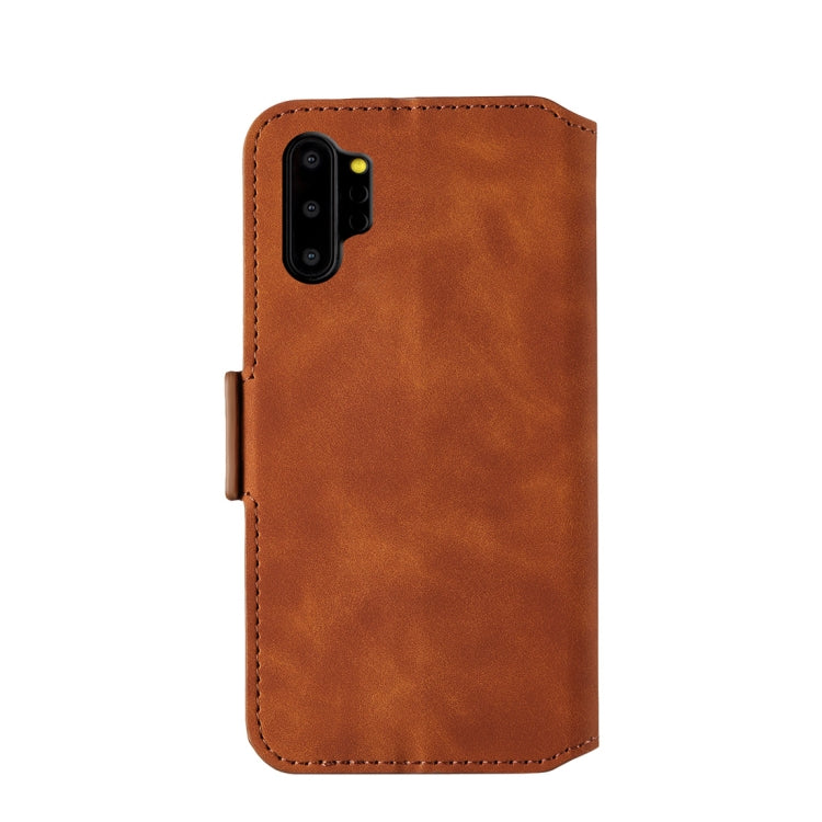 For Galaxy Note10+ Retro Frosted Oil Side Horizontal Flip Case with Holder & Card Slots