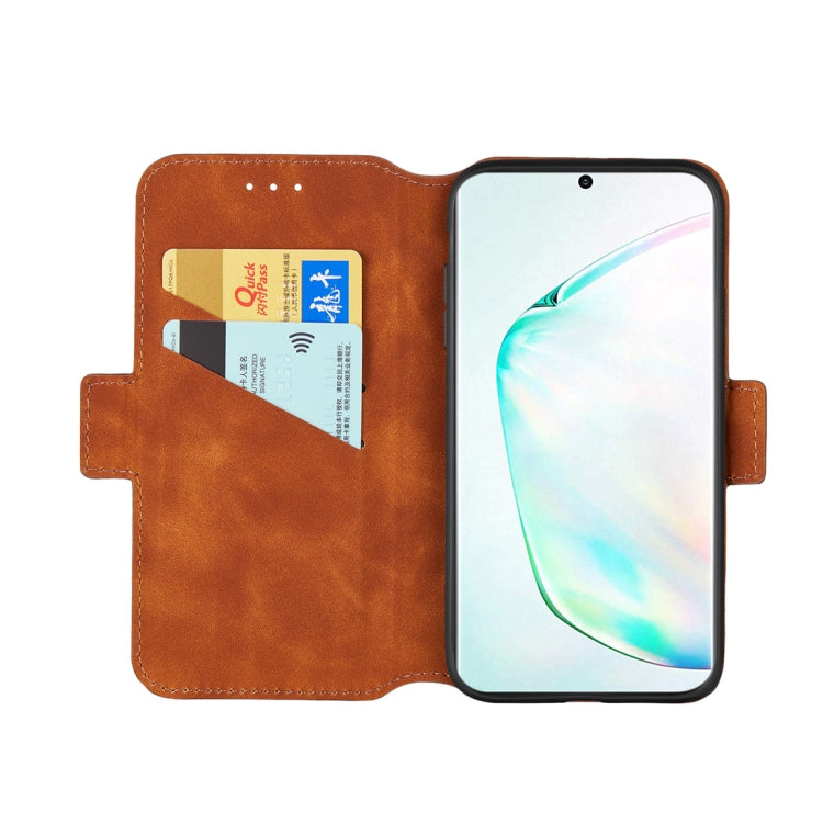 For Galaxy Note10+ Retro Frosted Oil Side Horizontal Flip Case with Holder & Card Slots