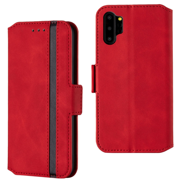 For Galaxy Note10+ Retro Frosted Oil Side Horizontal Flip Case with Holder & Card Slots