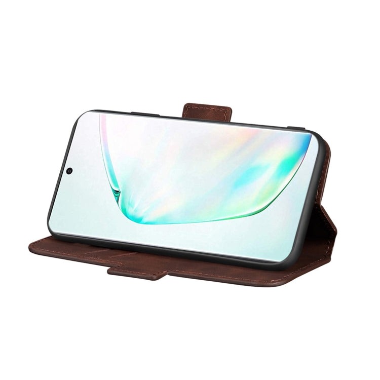 For Galaxy Note10+ Retro Frosted Oil Side Horizontal Flip Case with Holder & Card Slots