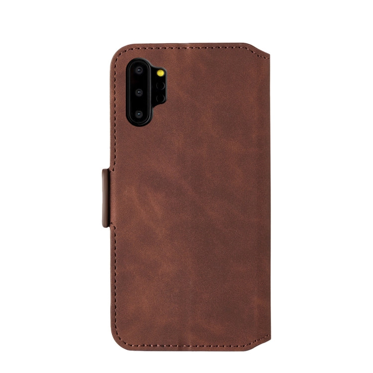 For Galaxy Note10+ Retro Frosted Oil Side Horizontal Flip Case with Holder & Card Slots