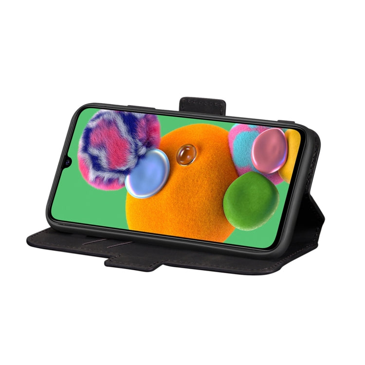 For Galaxy A90 5G Retro Frosted Oil Side Horizontal Flip Case with Holder & Card Slots