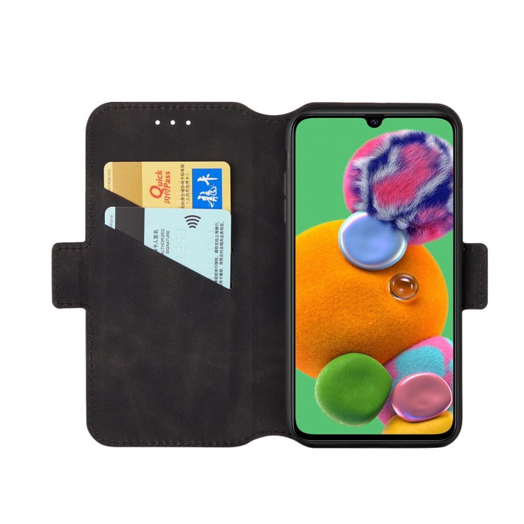 For Galaxy A90 5G Retro Frosted Oil Side Horizontal Flip Case with Holder & Card Slots