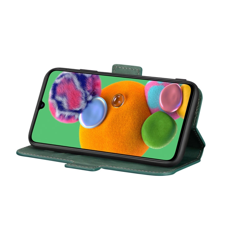 For Galaxy A90 5G Retro Frosted Oil Side Horizontal Flip Case with Holder & Card Slots