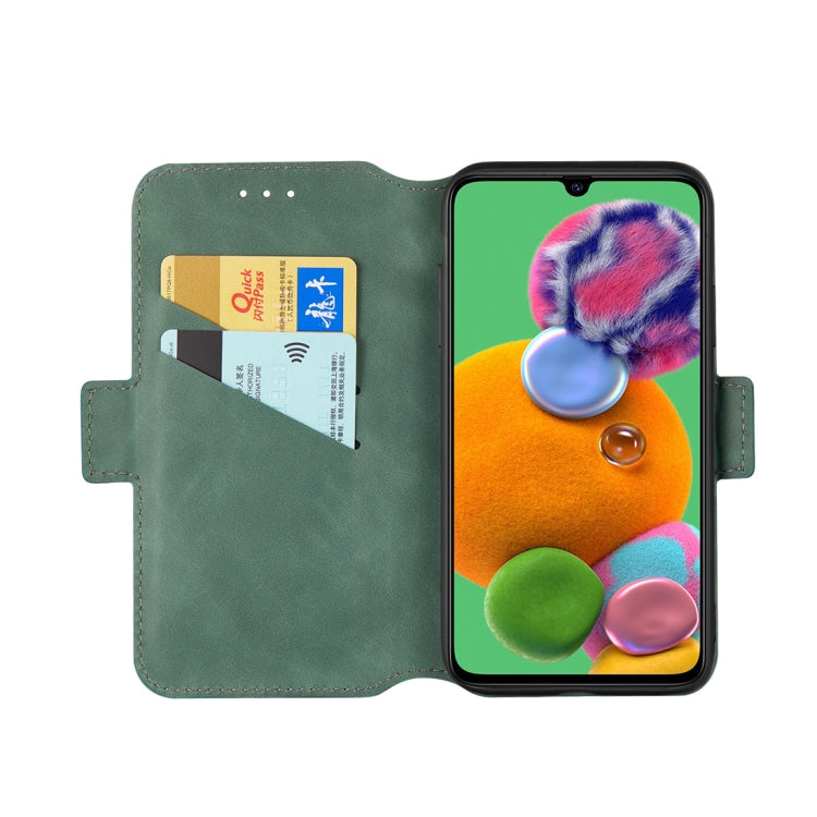 For Galaxy A90 5G Retro Frosted Oil Side Horizontal Flip Case with Holder & Card Slots