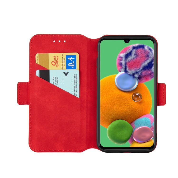 For Galaxy A90 5G Retro Frosted Oil Side Horizontal Flip Case with Holder & Card Slots