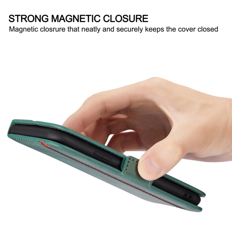 For Galaxy A70s Retro Frosted Oil Side Horizontal Flip Case with Holder & Card Slots