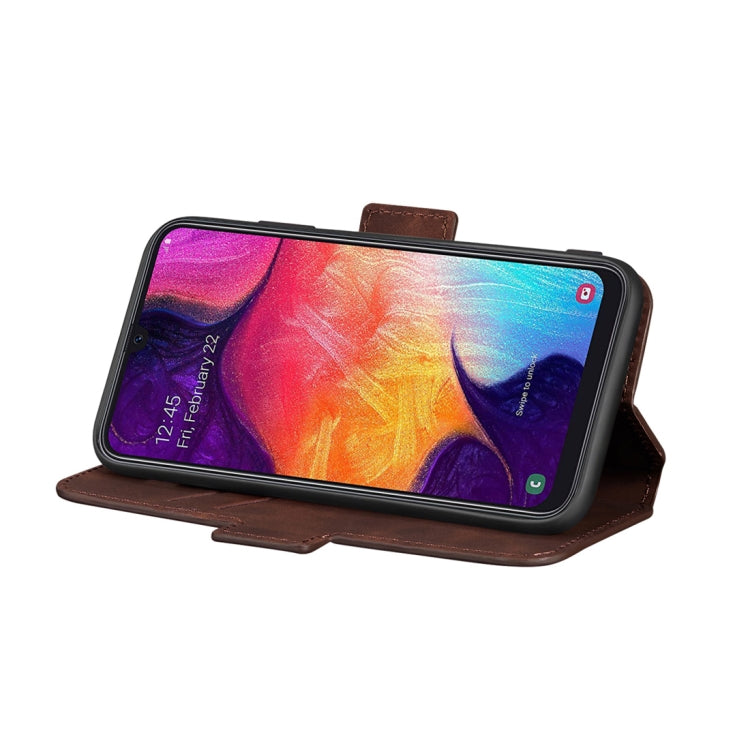 For Galaxy A70s Retro Frosted Oil Side Horizontal Flip Case with Holder & Card Slots