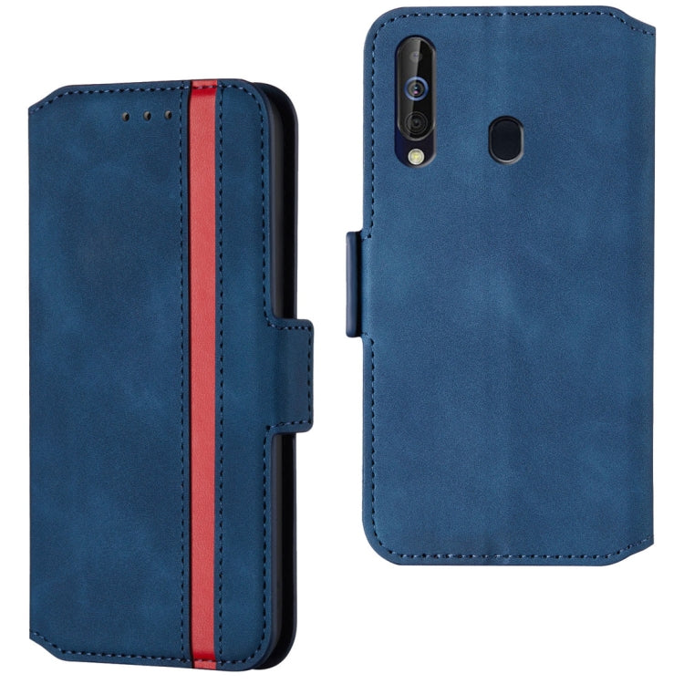 For Galaxy A20s Retro Frosted Oil Side Horizontal Flip Case with Holder & Card Slots