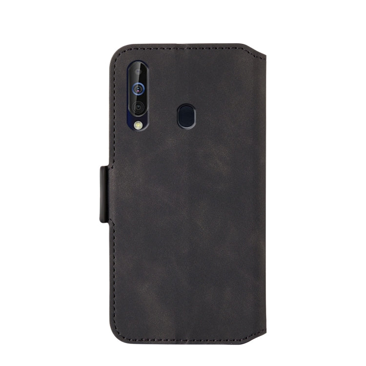 For Galaxy A20s Retro Frosted Oil Side Horizontal Flip Case with Holder & Card Slots