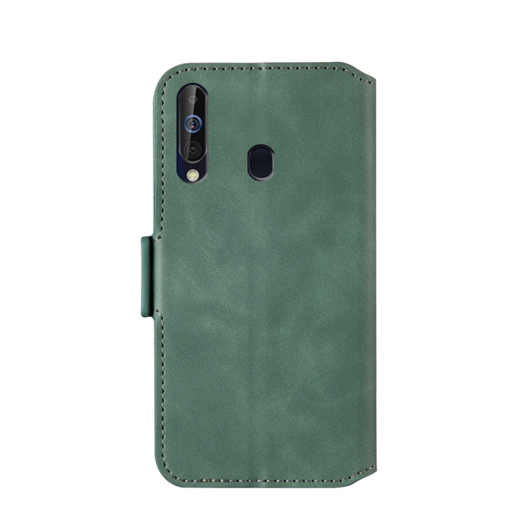 For Galaxy A20s Retro Frosted Oil Side Horizontal Flip Case with Holder & Card Slots