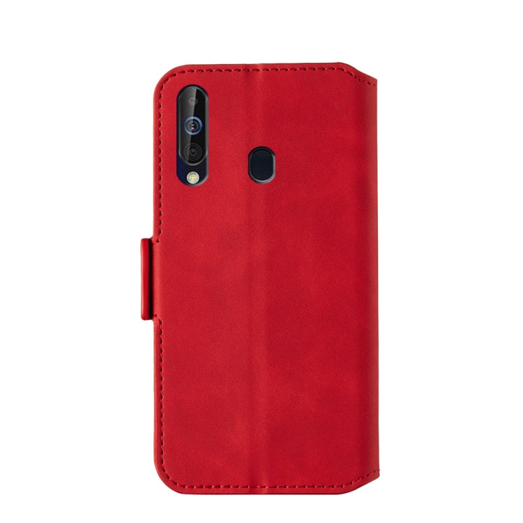 For Galaxy A20s Retro Frosted Oil Side Horizontal Flip Case with Holder & Card Slots
