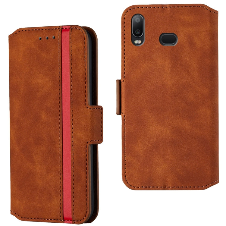 For Galaxy A10s Retro Frosted Oil Side Horizontal Flip Case with Holder & Card Slots